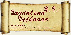 Magdalena Vujkovac vizit kartica